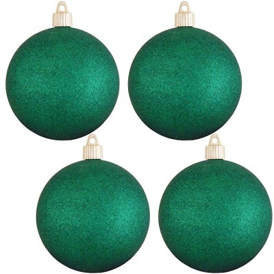 Christmas by Krebs 4ct Emerald Green Shatterproof Christmas Ball Ornaments 4" (100mm)