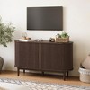 Fluted Pantry Storage Cabinet with Sliding Tambour Door, Wide Kitchen Cabinet with Removable & Adjustable Shelves - 4 of 4