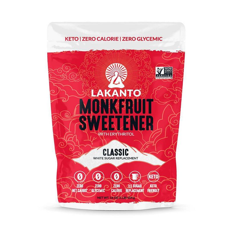 Lakanto Monkfruit Classic Sweetener - 16oz, 1 of 4