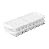 LunaLulinlk White stackable ice trays, set of 6, 16 ice trays per tray, BPA free - 3 of 4