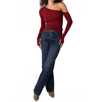 Women's Gigi Asymmetrical Top - OLIVACEOUS