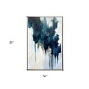 HomeRoots Turquoise Glimmer Gold Floater Frame Wall Art - 3 of 4