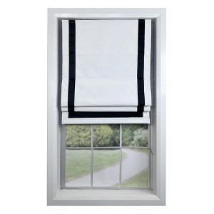 Versailles Valentina Cordless Roman Blackout Shades For Windows Insides/Outside Mount Navy - 1 of 4