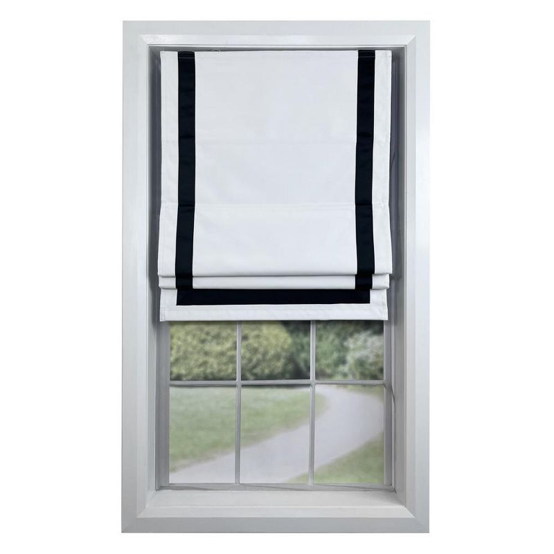 Versailles Valentina Cordless Roman Blackout Shades For Windows Insides/Outside Mount Navy, 1 of 7
