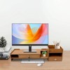 YIYIBYUS Desktop Organizer Rack, Computer Monitor Stand with Lockable Drawer, Monitor Stand - 3 of 4