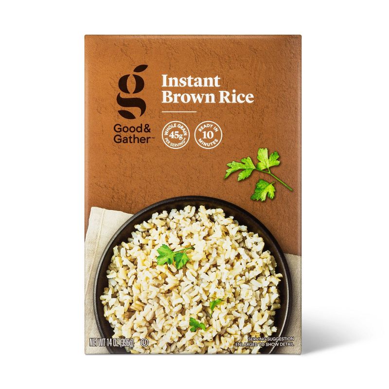 Instant Brown Rice - 14oz - Good &#38; Gather&#8482;, 1 of 8