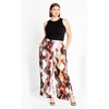 Women's Plus Size Miranda Print Pant - burnt orange | CITY CHIC - 4 of 4