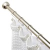 LunaLulinlk 43" - 72" Adjustable Tension Shower Curtain Rod, Satin Nickel - 3 of 4