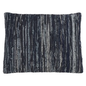 Oversize Down Filled Denim Chindi Throw Pillow - Saro Lifestyle - 1 of 3