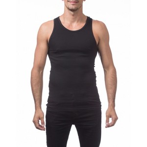 Pro Club Men's Ultra-Soft Ringspun Cotton A-Shirt Tank Top Muscle Under Shirt - 1 of 4