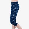 Calypsa Women's High Waisted Chlorine Resistant Capri Swim Leggings - 3 of 4