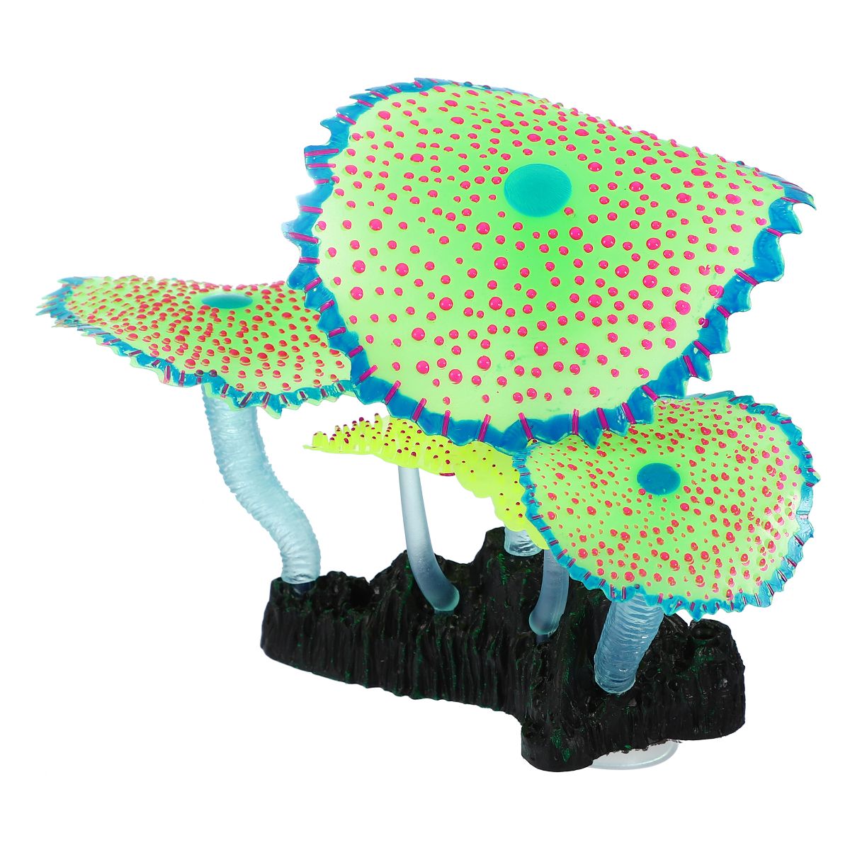 Unique Bargains Glowing Silicone Aquarium Simulation Coral 4.33" Height - thumbnail 3