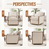 NicBex Corduroy Swivel Barrel Accent Chair,Upholstered Swivel Living Room Chairs with High Backrest,Cozy Armchair,Accent Chairs for Living Room - 4 of 4
