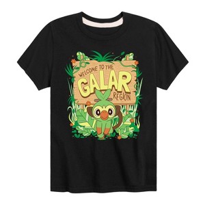 Boys' - Pokémon - Grookey Galar Short Sleeve Graphic T-Shirt - 1 of 4