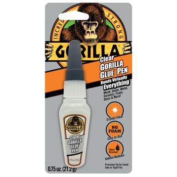Gorilla Hot Glue Sticks, Full Size, 4 Long x .43 Diameter, 30 Count,  Clear, Pack of 1 