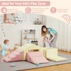 8-Pieces Toddler Soft Foam Climbing Toys Set, Modular Kids Play Couch, Soft Sectional Sofa with Ball Pit, for Bedroom, Living Room, Playroom, Beige - 4 of 4