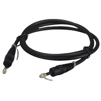Sanoxy 12ft Mini-Toslink M/M Fiber Optic Audio Cable, Molded Type