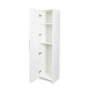 CLIHOME Tall 3-Tier Stackable Wall Mounted Storage Cabinet With Adjustable Shelves - 4 of 4