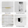 6 Drawers Fluted Dresser for Bedroom, Wooden Dresser TV Stand, Metal Modern Chest of Drawers Clothes Storage Organizer for Closet Living Room Hallway - 4 of 4
