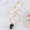 Natural Stone Chain Irregular Healing Crystal Raw Quartz Handmade Wrapped Gemstone Necklace for Women Men - 2 of 4