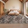 Coucheta Vintage Washable Area Rug, Non-Slip&Stain Resistant, Soft Low Pile Indoor Carpet for Living Room, Bedroom, Dining Room, Multi Colors & Sizes - 4 of 4
