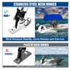 Unique Bargains 600D Bimini Top with Stainless Steel Deck Hinges - 3 of 4