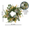 Sullivans Artificial 18" Daisy Marigold Blooms Ring - 4 of 4