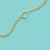 Ross-Simons 14kt Yellow Gold 2-Strand Heart Center Anklet Size 10 - 3 of 4