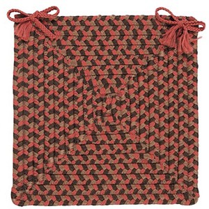 Colonial Mills Tiburon - Rusted Rose Chair Pad, Set of 4 - 1 of 1