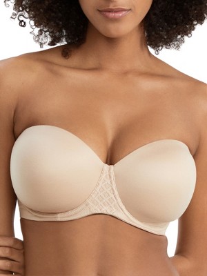 Curvy Couture Full Figure Cotton Luxe Unlined Wire Free Bra Natural 38DDD