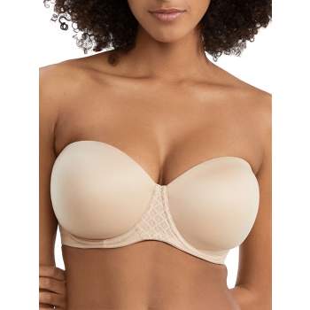 Leading Lady The Lillian - Back Smoothing Seamless Support Bra In Whisper  Nude, Size: 50a : Target