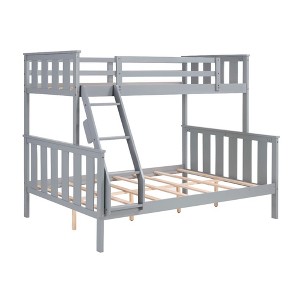 Dsvimoy Bed Twin Over Full Bunk Bed Flexible Ladder Strong Support for Kids Room
, Gray, 78.03"*56.81"*63.31" - 1 of 4