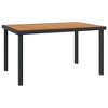 vidaXL Garden Table Black Aluminum and WPC Large Durable Garden Table - 2 of 4