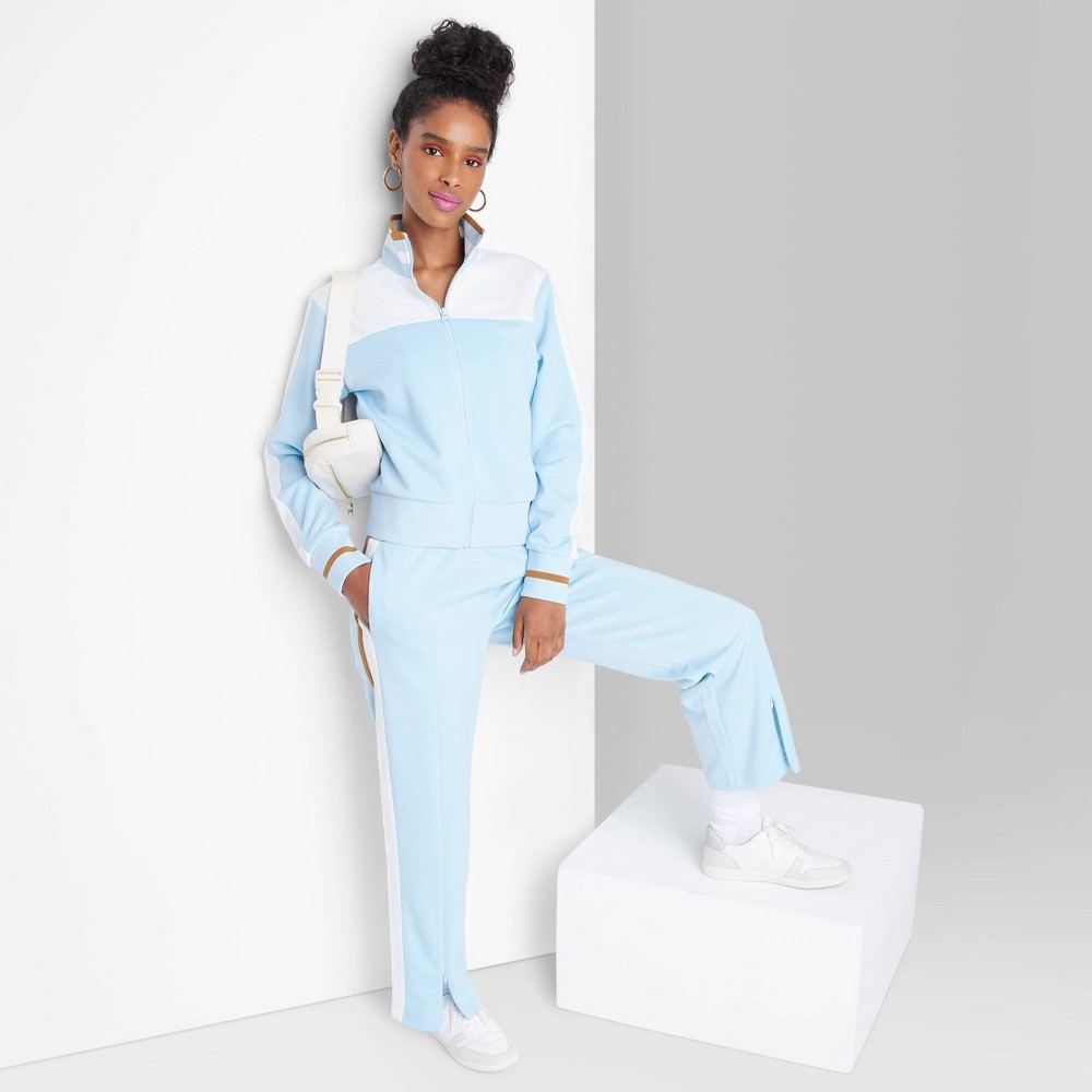 Women's High-Rise Track Pants - Wild Fable Blue S