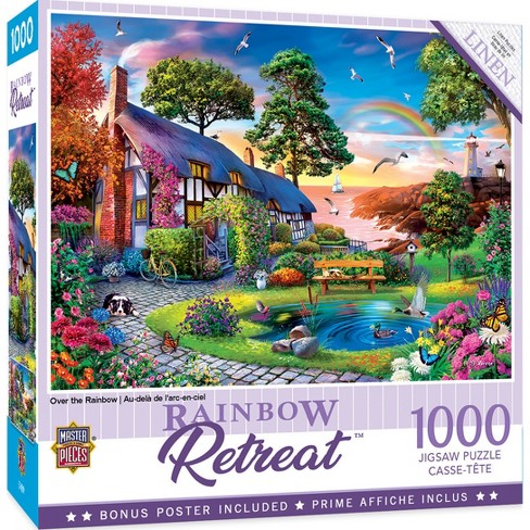 Masterpieces Cottages Puzzles Collection - Over The Rainbow 1000 Piece ...