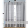 HLC.ME Monaco Decorative Ombre Lace Semi Sheer Light Filtering Rod Pocket Window Treatment Curtain Drapery Panels - Set of 2 - 4 of 4