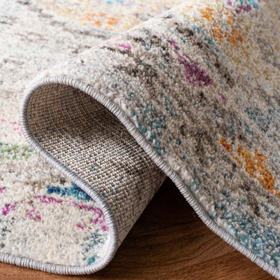 Elegant Grey and Yellow Hand-Knotted Runner Rug, 2'2" x 6'