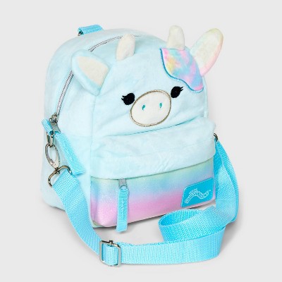 Kids&#39; Squishmallows 6.5&#34; Plush Convertible Mini Crossbody Backpack - Blue