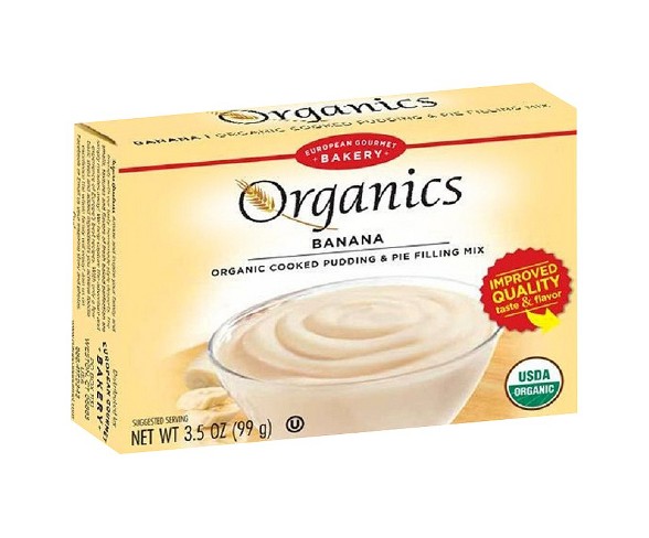 European Gourmet Bakery Organics Banana Pudding Mix 3.5 oz