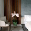 Nearly Natural 43-in Artificial Orchid Arrangement in Patina Metal Planter with Stand - 4 of 4