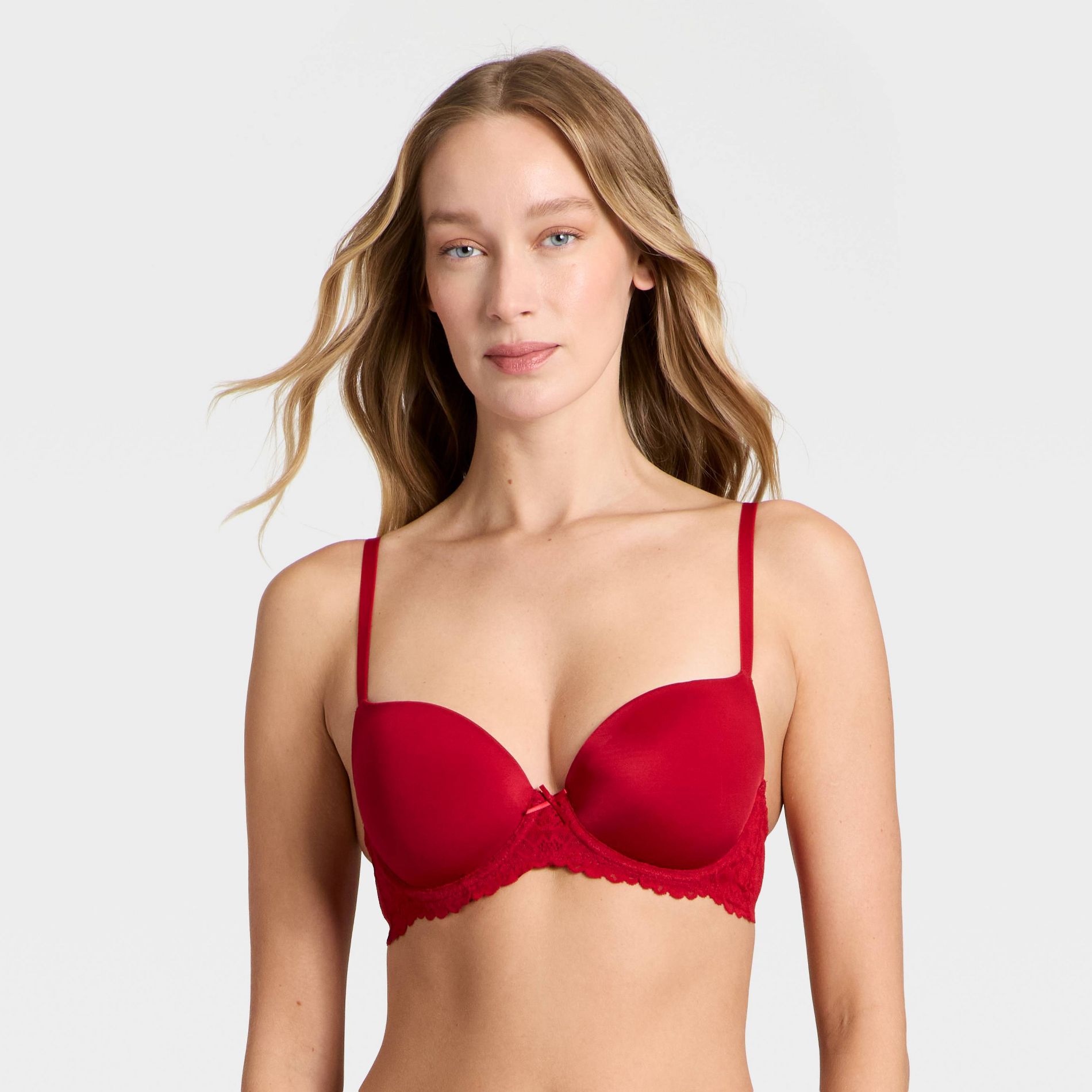 Women's Lace Push-Up Demi Bra - Auden™