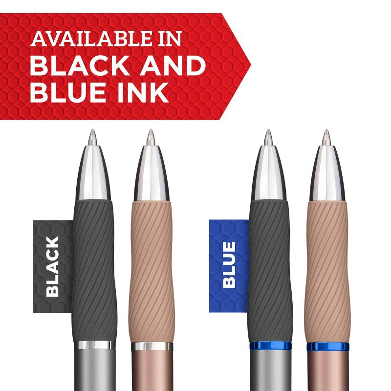Sharpie S-Gel 2pk Black Ink Gel Pens 0.7mm Medium Tip - Gray Metal Barrel, 3 of 9