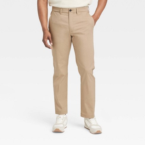 Men's Big & Tall Slim Fit Tech Chino Pants - Goodfellow & Co™ Tan