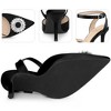 Perphy Women's  Pointed Toe Rhinestones Cut-Out Ankle Strap Stiletto Heel Pumps - 4 of 4