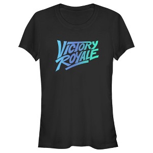 Juniors Womens Fortnite Victory Royale Gradient Logo T-Shirt - 1 of 4