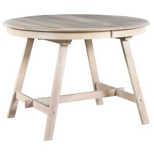 NicBex Mid-Century Wood Round Extendable Dining Table for 4 to 6,Meeting Room,Living Room - 1 of 4