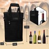 Opux Wine Bag Single Bottle Carrier Tote, Insulated Thermal Padded Portable Carry  Case Travel Cooler Picnic Beach Gift : Target