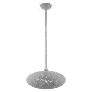 Livex Lighting Charlton 1 - Light Pendant in  Nordic Gray - 1 of 1