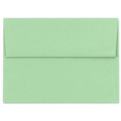 LUX A7 Invitation Envelopes 5 1/4 x 7 1/4 500/Box Pastel Green SH4280-04-500
