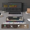 YUNZII YZ75 75% Hot Swappable Wireless Gaming Mechanical Keyboard, RGB Backlights,Dye Sub PBT Keycaps (Gateron G Pro Yellow, Black) - 4 of 4